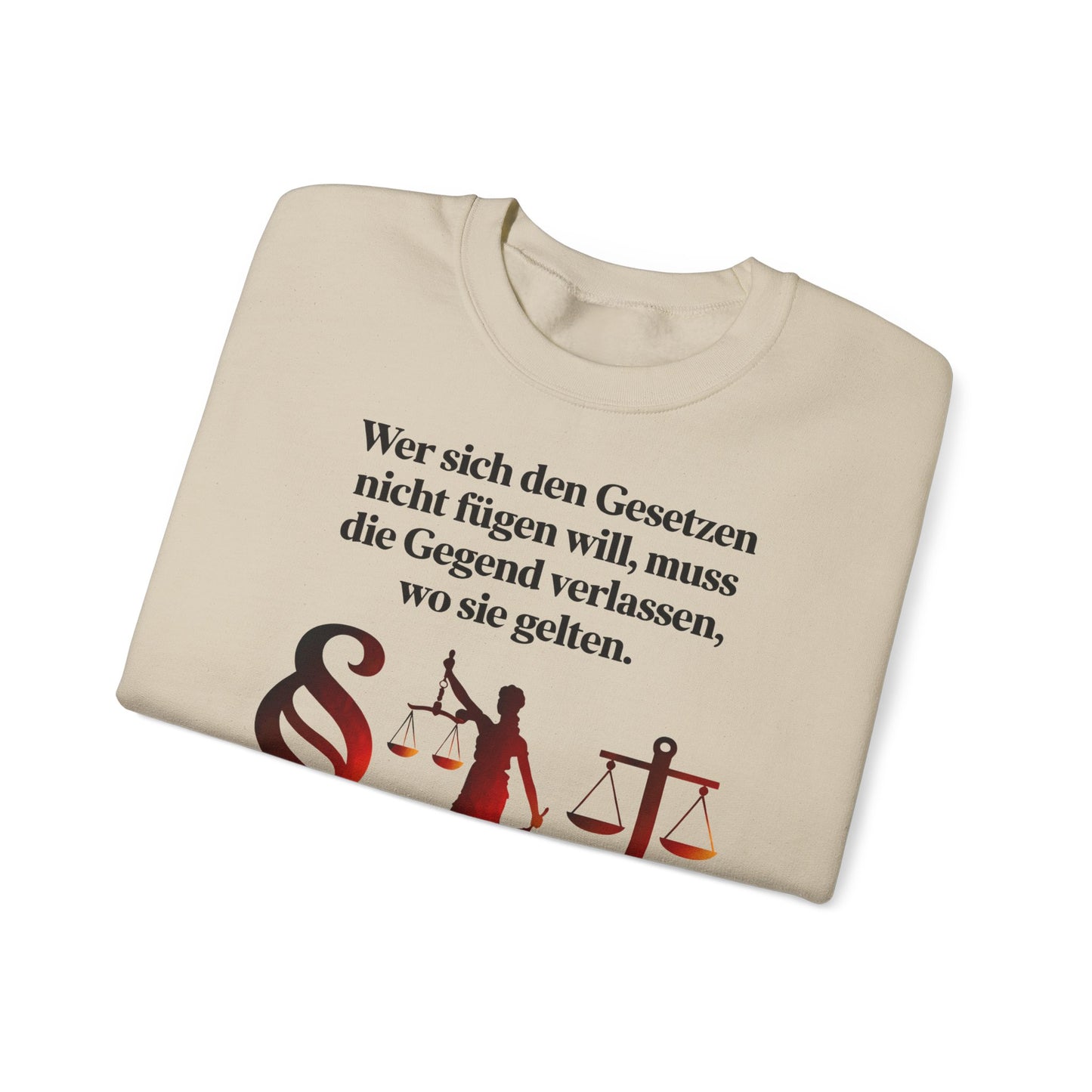 Unisex Sweatshirt mit Zitat - Goethe - Gesetze