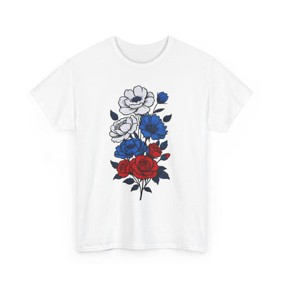 Unisex T-Shirt mit Blumen - Russland