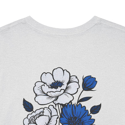 T-Shirt mit Blumen - Russland (Druck hinten)