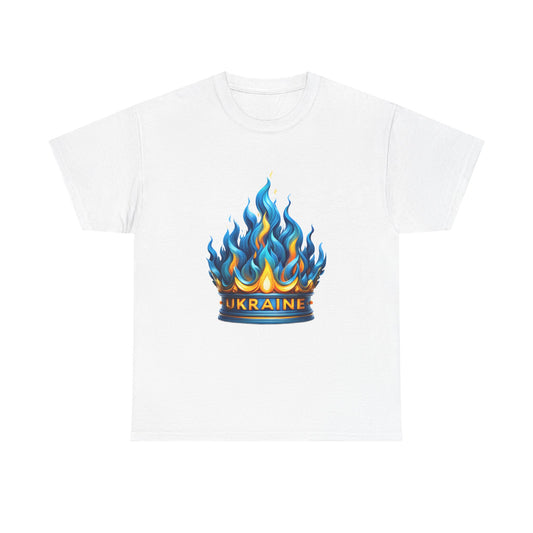 Unisex T-shirt with crown - Ukraine 