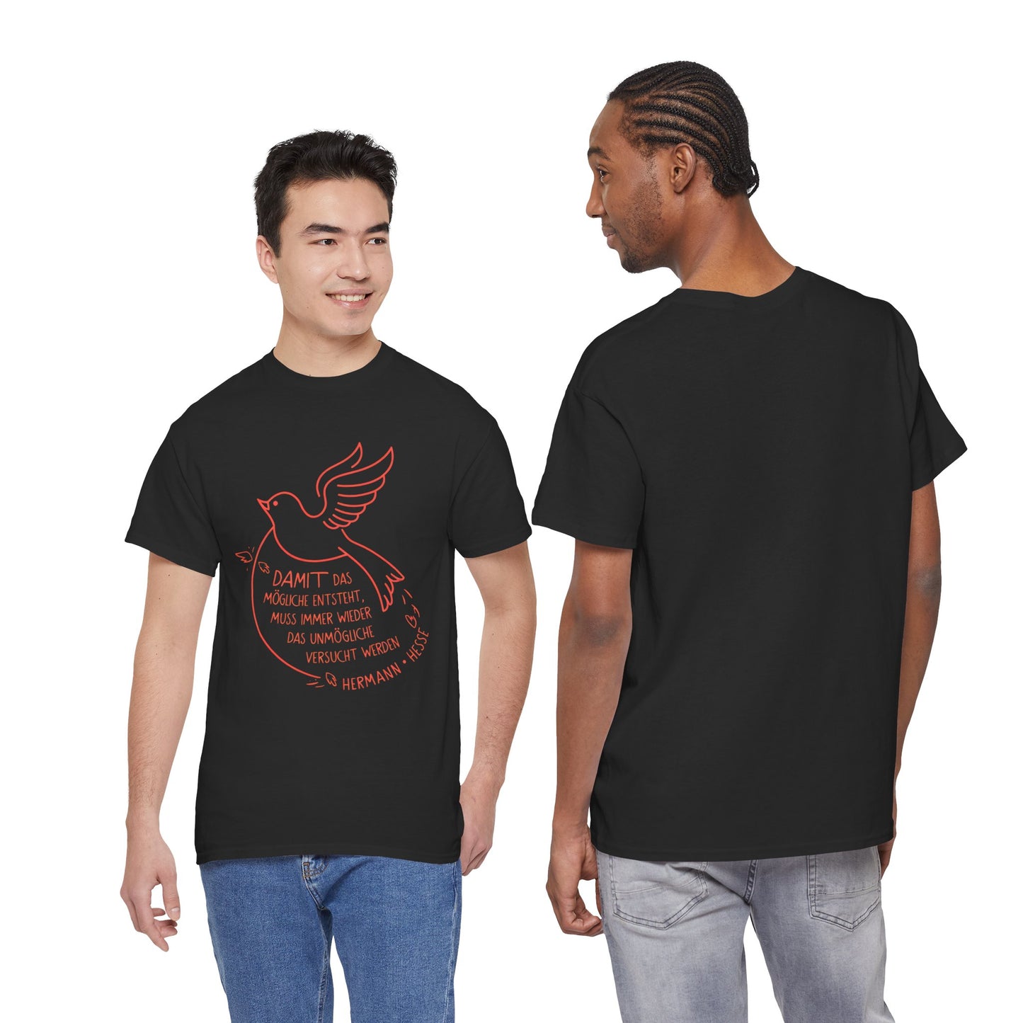 Unisex T-shirt with quote - Hermann Hesse - Impossible