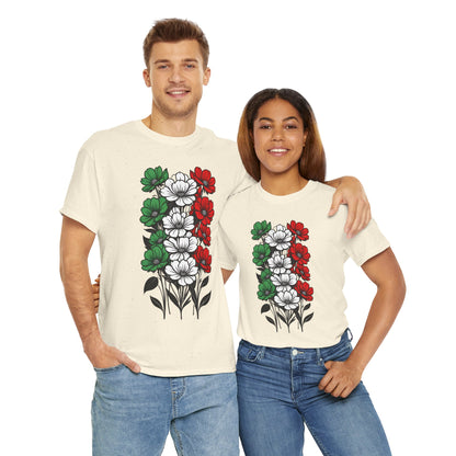 Unisex T-Shirt mit Blumen - Italien