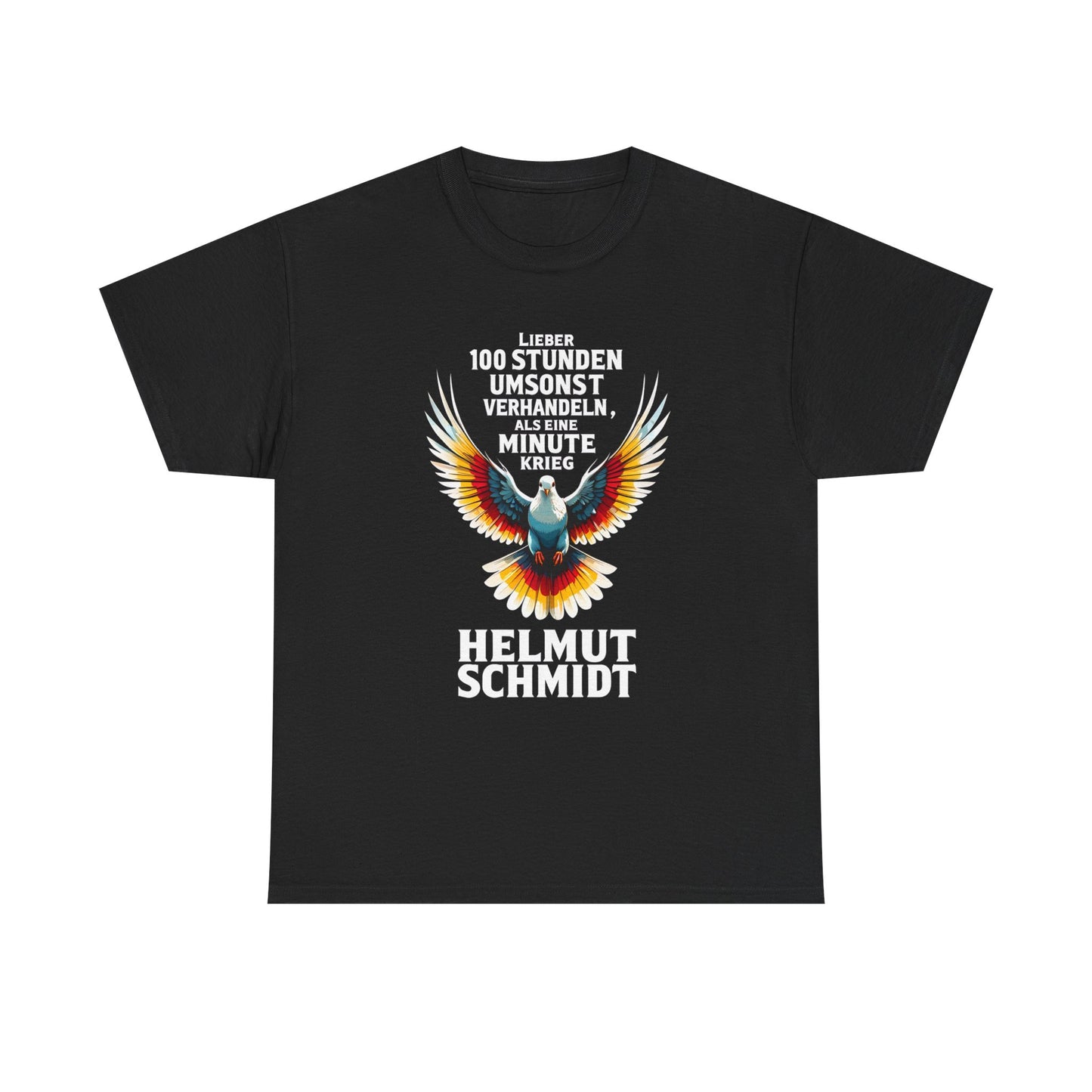 Unisex T-Shirt Helmut Schmidt - Friedenszitat