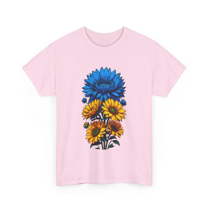 Unisex T-Shirt mit Blumen - Ukraine