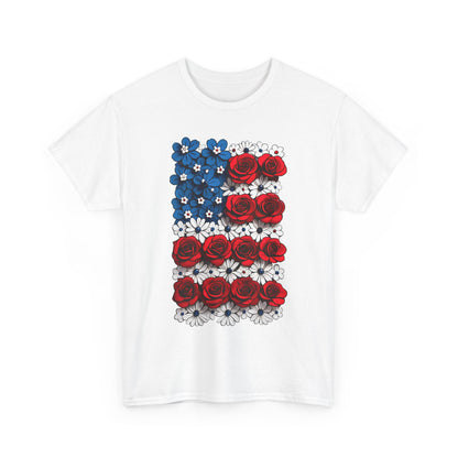 Unisex T-Shirt mit Blumen - US