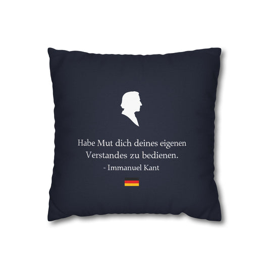 Kissenbezug mit Zitat - Immanuel Kant - Mut zum Verstand