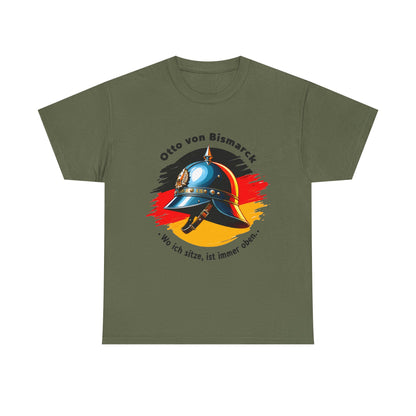 Unisex T-Shirt mit Bismarck Zitat und Pickelhaube - Deutschland