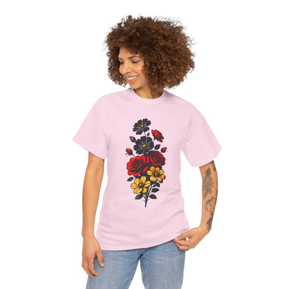 Unisex T-Shirt mit Blumen - Deutschland