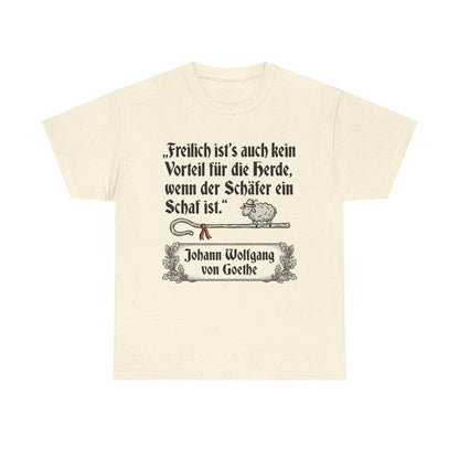 Unisex T-Shirt mit Zitat - Goethe - Schäfer ein Schaf