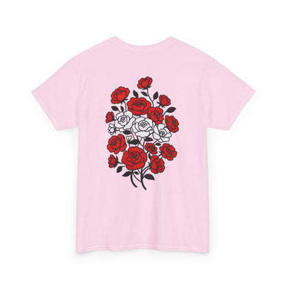 T-Shirt mit Blumen - Österreich (Druck hinten)