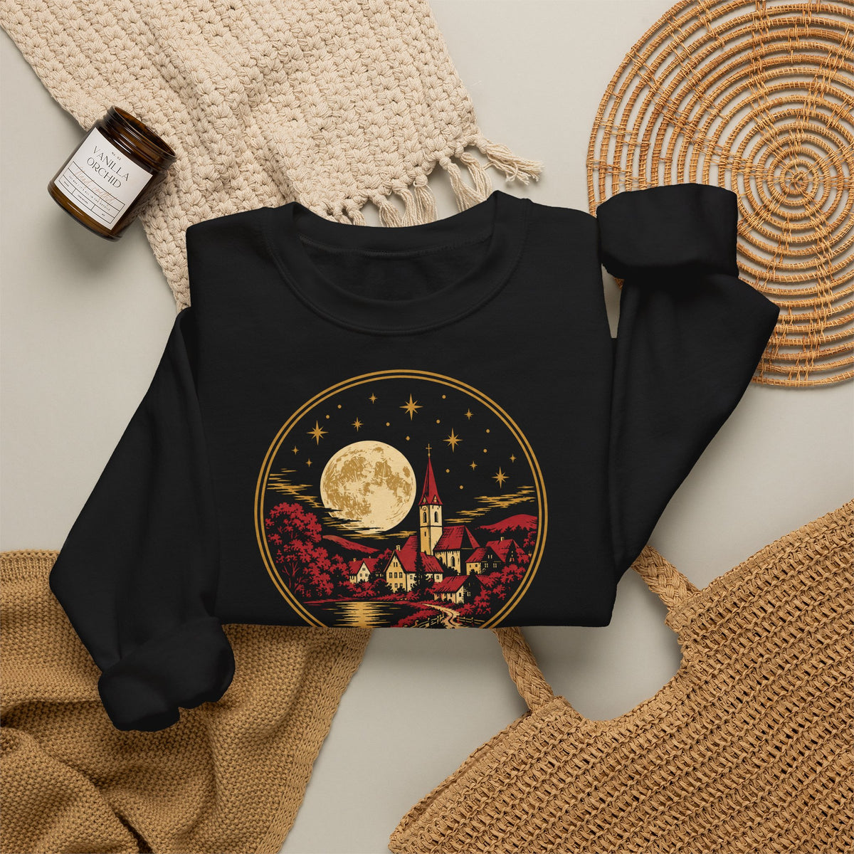 Unisex Sweatshirt mit Zitat - Claudius - Der Mond ist aufgegangen