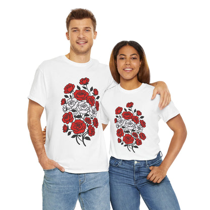 Unisex T-Shirt mit Blumen - Österreich