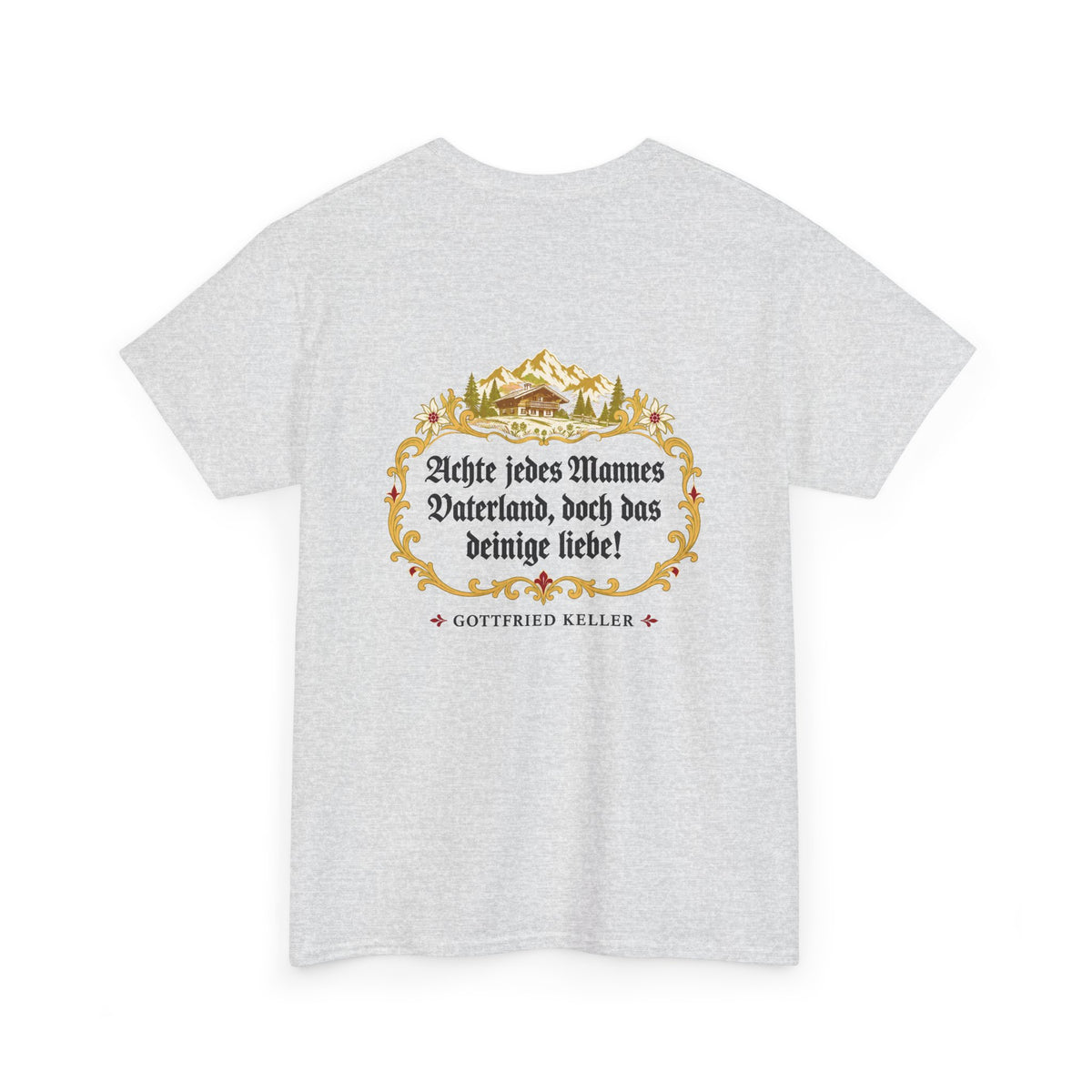 Unisex T-Shirt mit Zitat - Keller - Das deinige liebe (Druck hinten)
