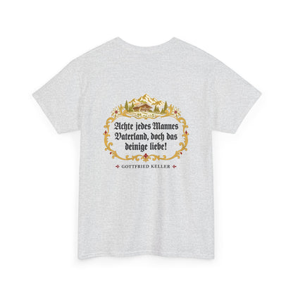 Unisex T-Shirt mit Zitat - Keller - Das deinige liebe (Druck hinten)