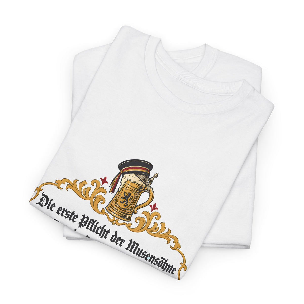 Unisex T-Shirt mit Zitat - Busch - Pflicht der Musensöhne