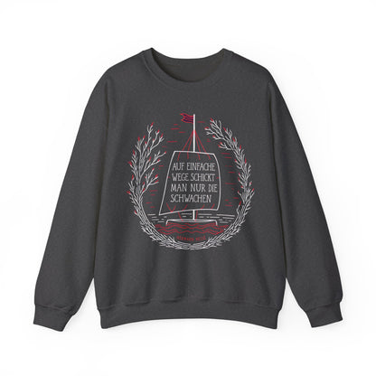 Unisex Sweatshirt mit Zitat -Hermann Hesse - Einfache Wege