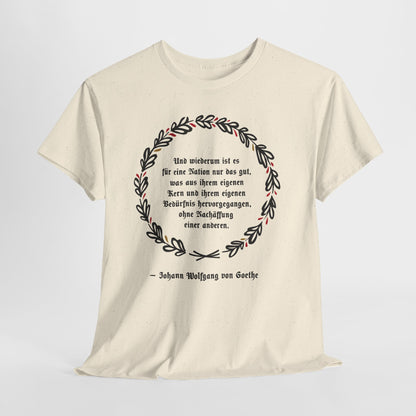 Unisex T-Shirt mit Zitat - Goethe - Nachäffung