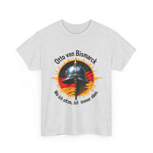 Unisex T-Shirt mit Pickelhaube und Zitat - Bismarck