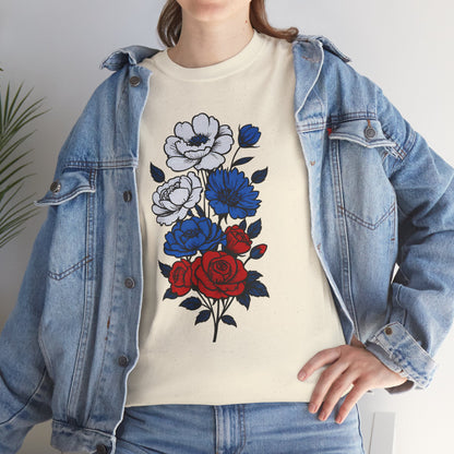 Unisex T-Shirt mit Blumen - Russland