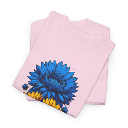 Unisex T-Shirt mit Blumen - Ukraine