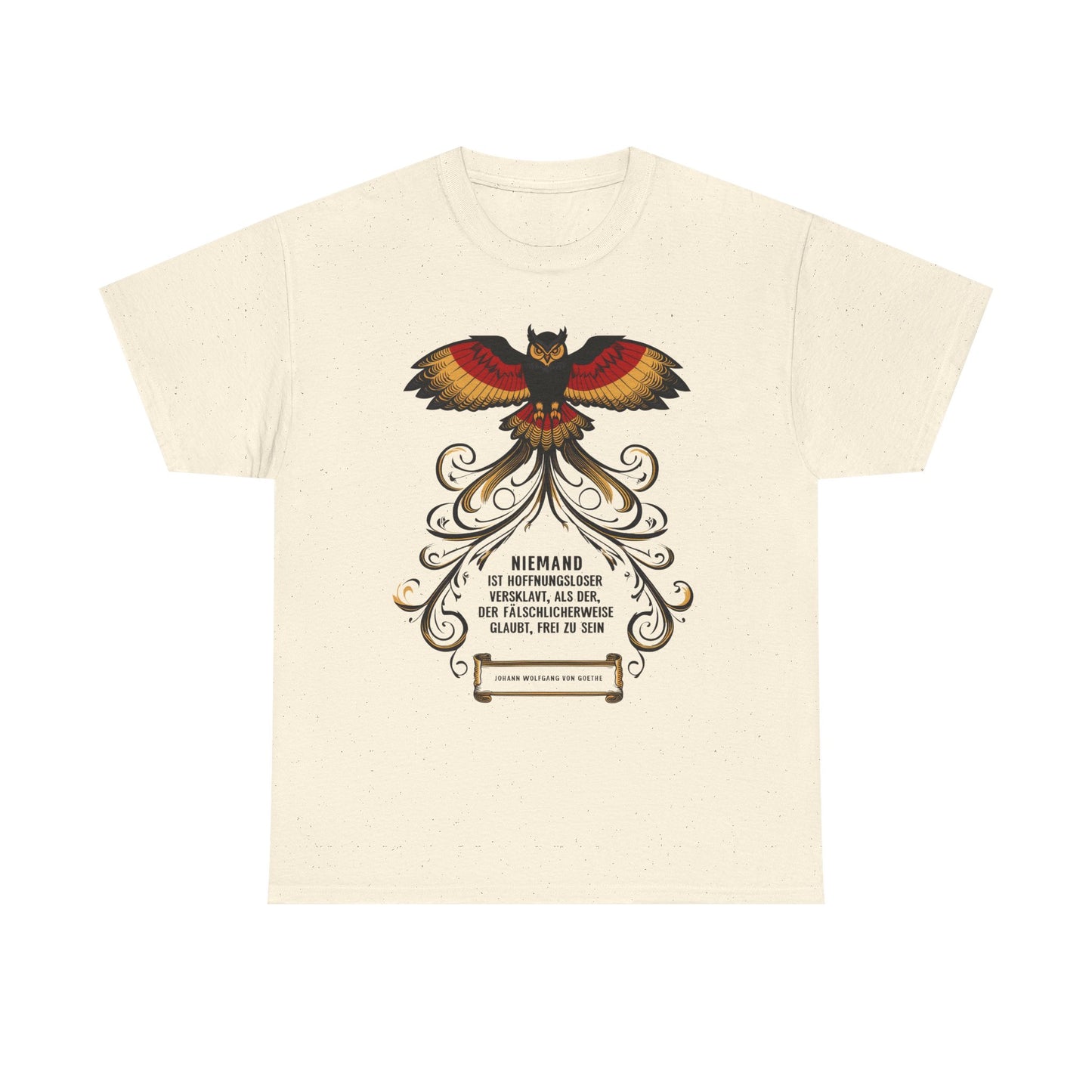 Unisex T-Shirt mit Zitat - Goethe - Hoffnungslos versklavt