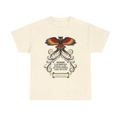 Unisex T-Shirt mit Zitat - Goethe - Hoffnungslos versklavt