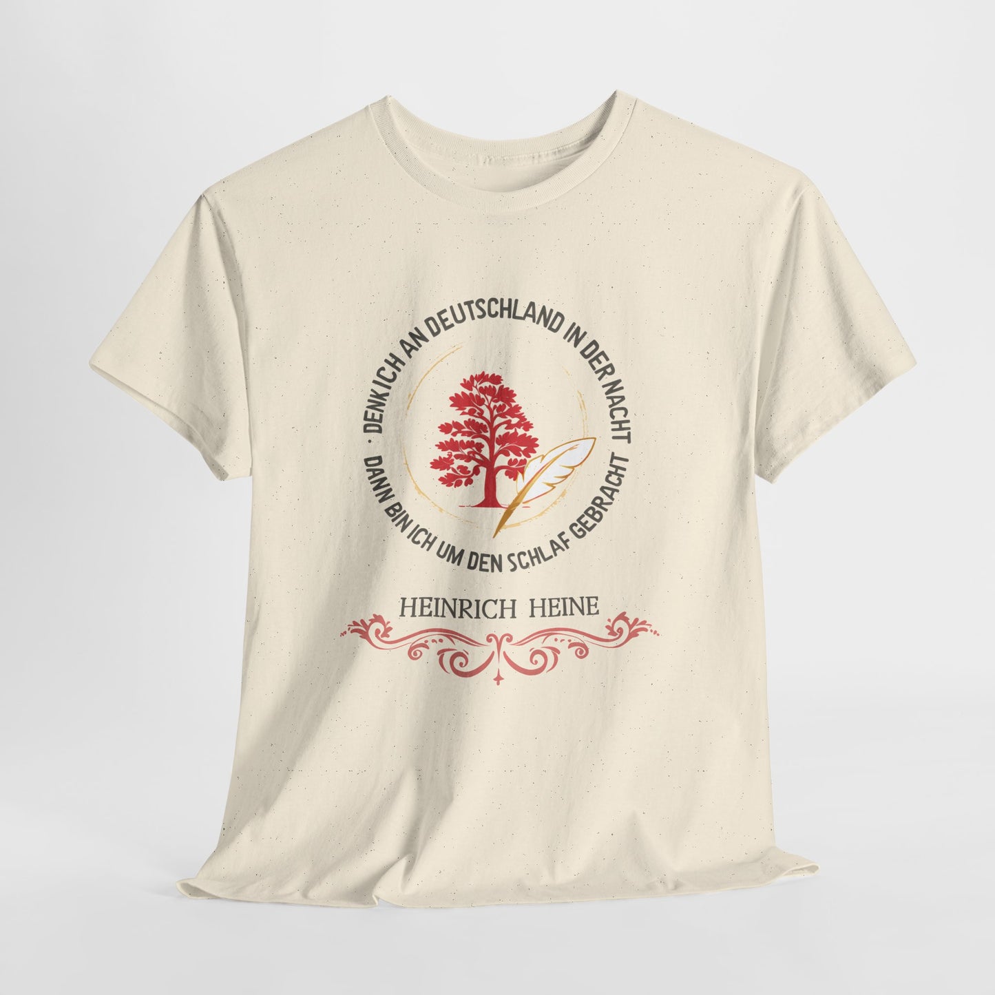 Unisex T-Shirt mit Gedicht - Heinrich Heine - Nachtgedanken