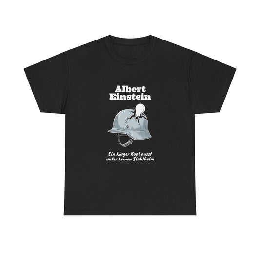 Unisex T-Shirt mit Zitat - Albert Einstein - Kluger Kopf