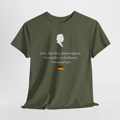 Unisex T-Shirt mit Zitat - Immanuel Kant - Mut zum Verstand
