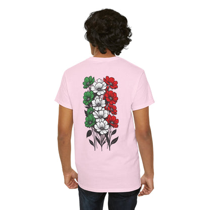 T-Shirt mit Blumen - Italien (Druck hinten)