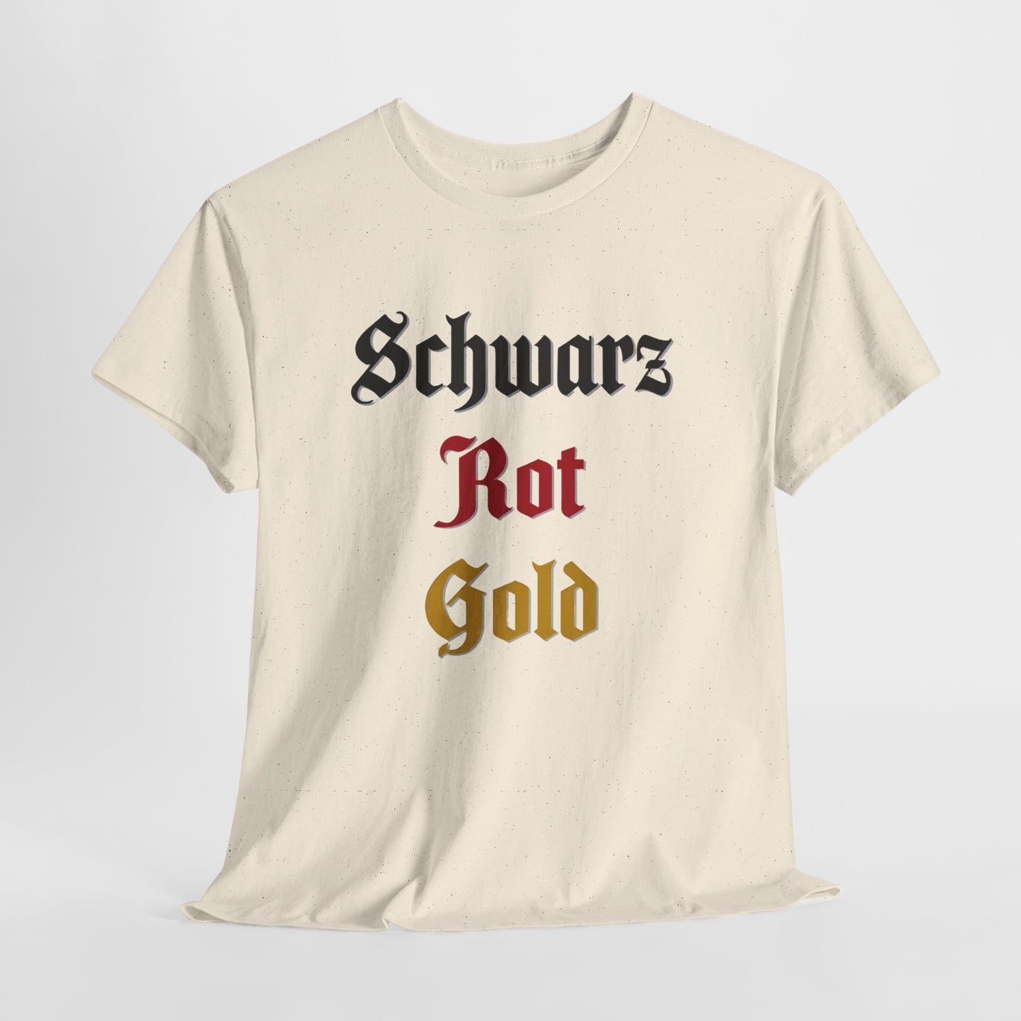 T-Shirt mit Deutschland Design - Schwarz Rot Gold