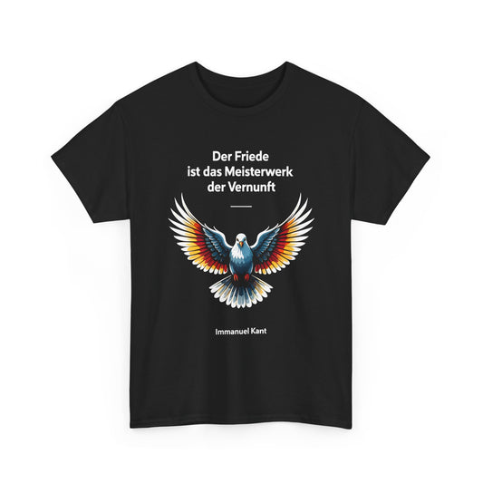 Unisex T-Shirt mit Taube und Zitat - Kant