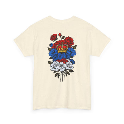 T-Shirt mit Blumen - Serbien (Druck hinten)