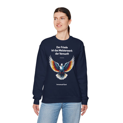 Unisex Sweatshirt mit Taube und Zitat - Kant