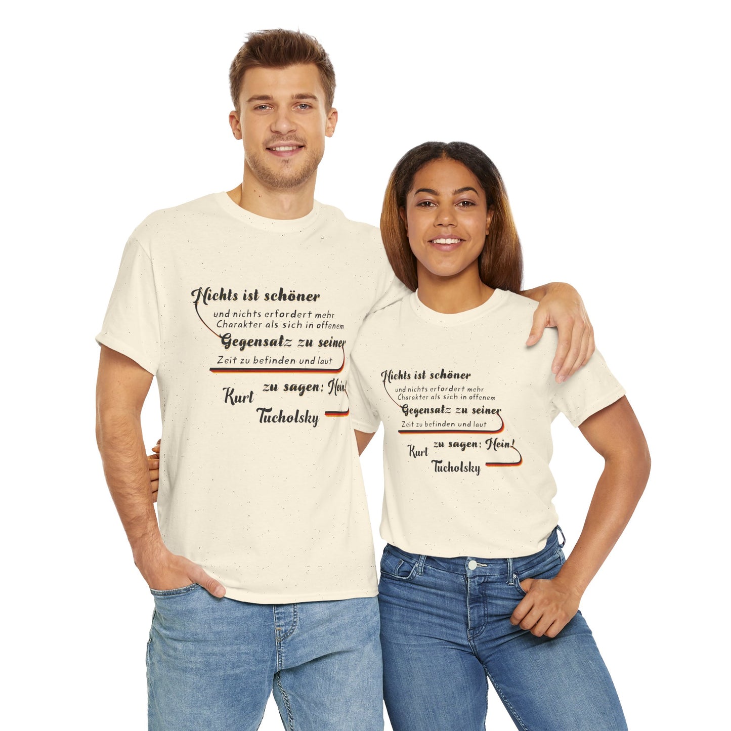 T-Shirt mit Zitat - Kurt Tucholsky - Gegensatz