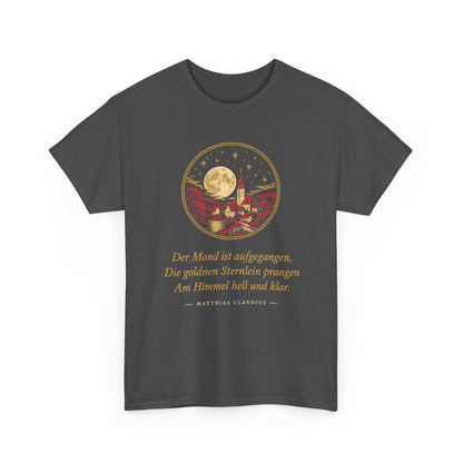 Unisex T-Shirt mit Zitat - Claudius - Der Mond ist aufgegangen