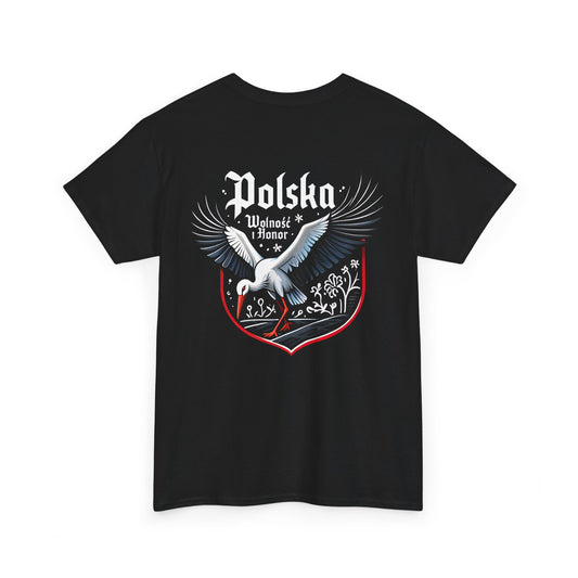 Unisex T-Shirt mit Storch und Spruch - Polen