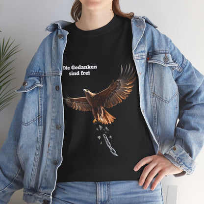 Unisex T-Shirt mit Volkslied - Gedanken sind frei
