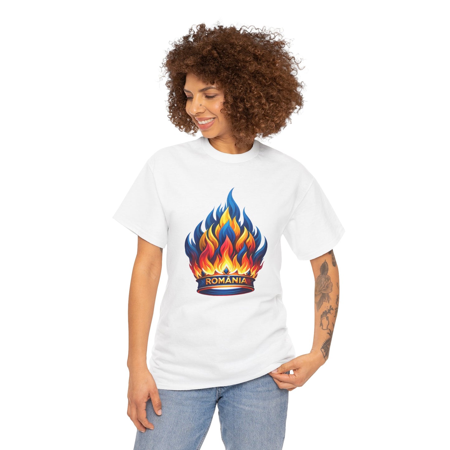 Unisex T-shirt with crown - Romania 