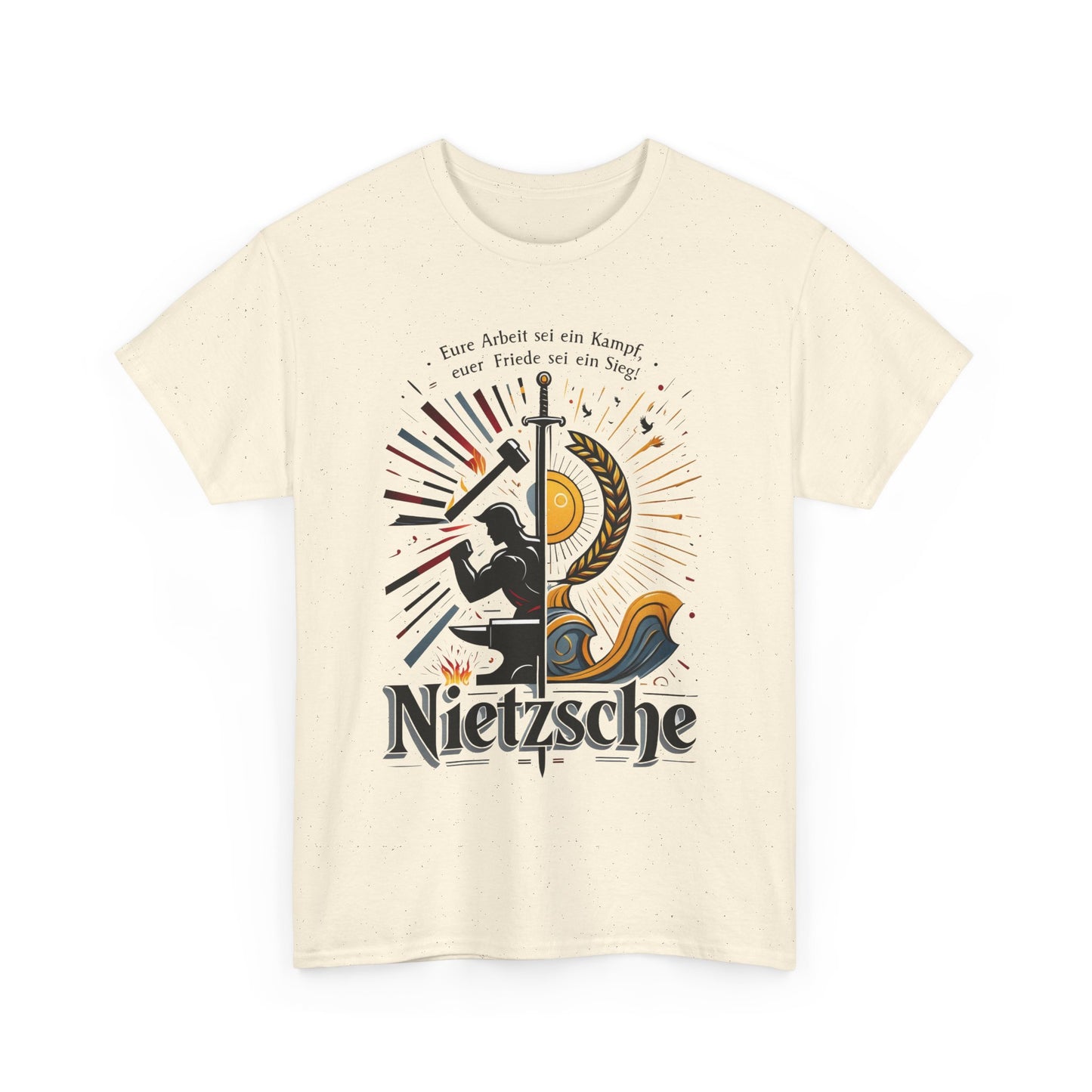 Unisex T-Shirt mit Zitat - Nietzsche - Arbeit