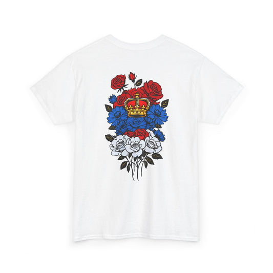 T-Shirt mit Blumen - Serbien (Druck hinten)