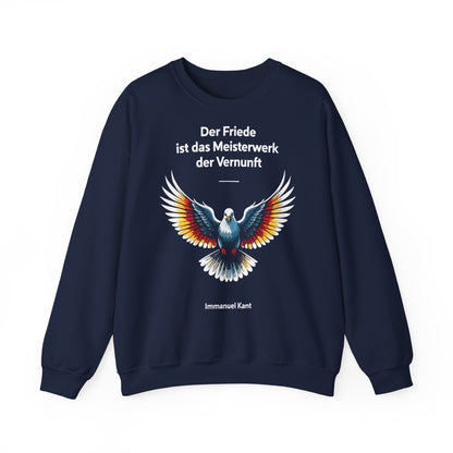Unisex Sweatshirt mit Taube und Zitat - Kant