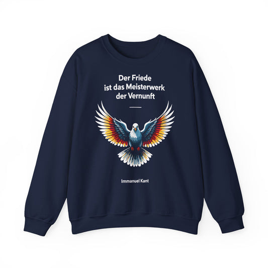 Unisex Sweatshirt mit Taube und Zitat - Kant
