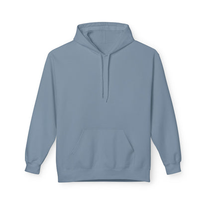 Unisex Fleece Hoodie mit Zitat - Goethe - Hier steh ich nun
