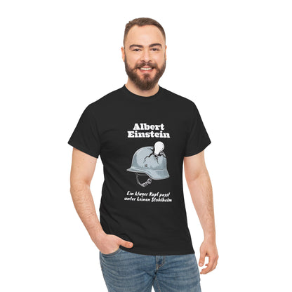 Unisex T-Shirt mit Zitat - Albert Einstein - Kluger Kopf
