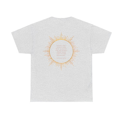 Unisex T-Shirt mit Zitat - Hermann Hesse - Essenz (Druck hinten)