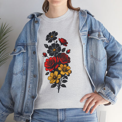 Unisex T-Shirt mit Blumen - Deutschland