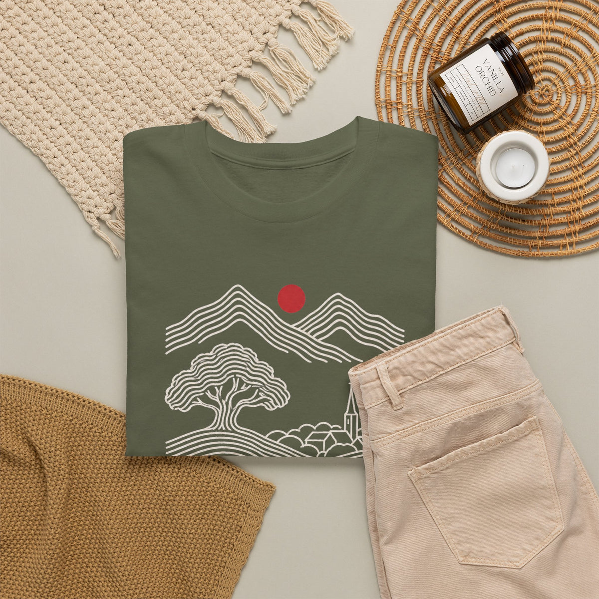 Unisex T-Shirt mit Zitat - Fontane - Wer die Heimat liebt