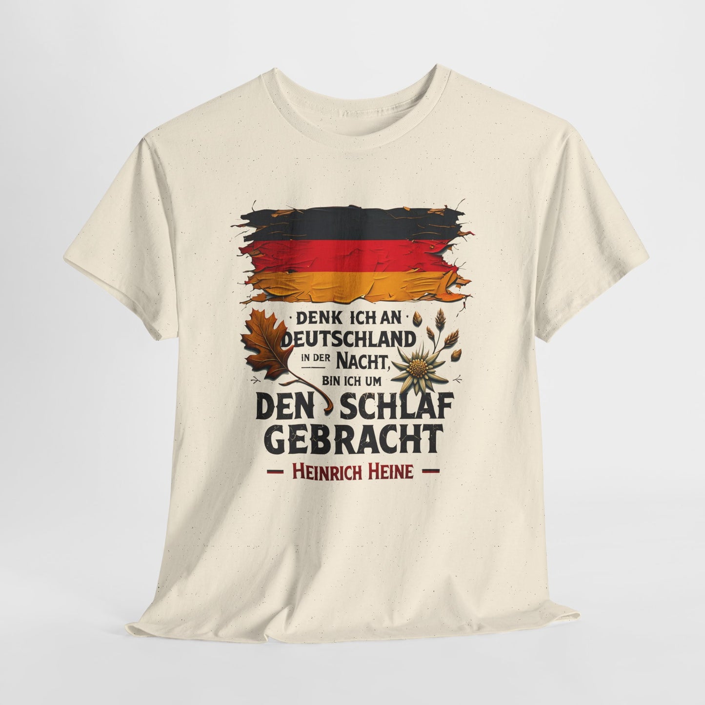 Unisex T-Shirt mit Zitat - Heinrich Heine - Nachtgedanken