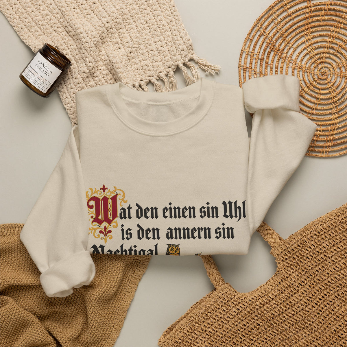 Unisex Sweatshirt mit Zitat - Reuter - Uhl und Nachtigal
